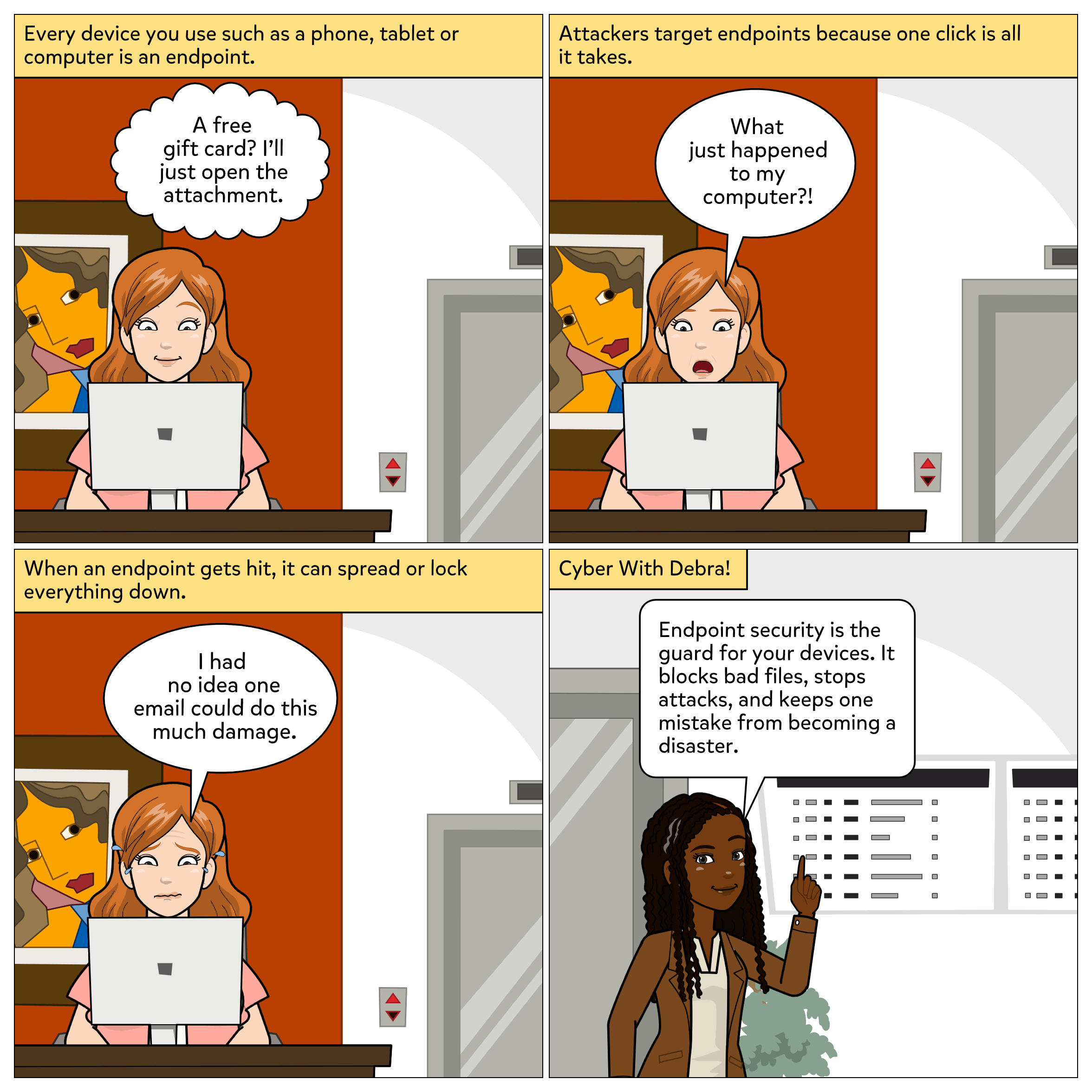 Every Device Matters: Endpoint Security Explained – Cyber With Debra!